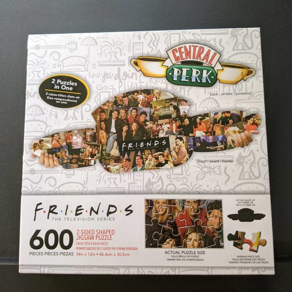 Friends Central Perk Two Sided Shaped Puzzle 600 Pieces